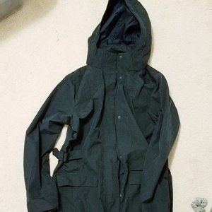 North Face Trench Dark Navy EUC Worn 5times Large